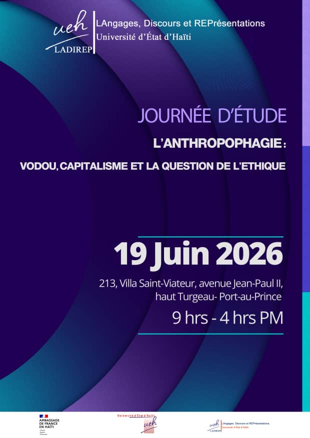 Journée d'études du LADIREP sur le thème : L'anthropophagie/Vodou, capitalisme et la question de l'éthique