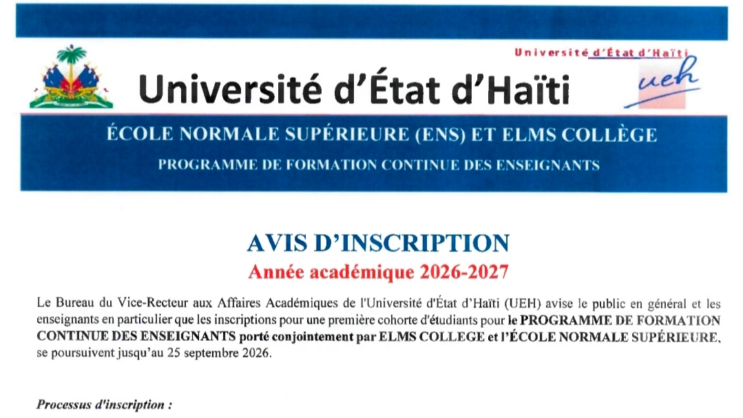 Programme de formation continue des enseignants