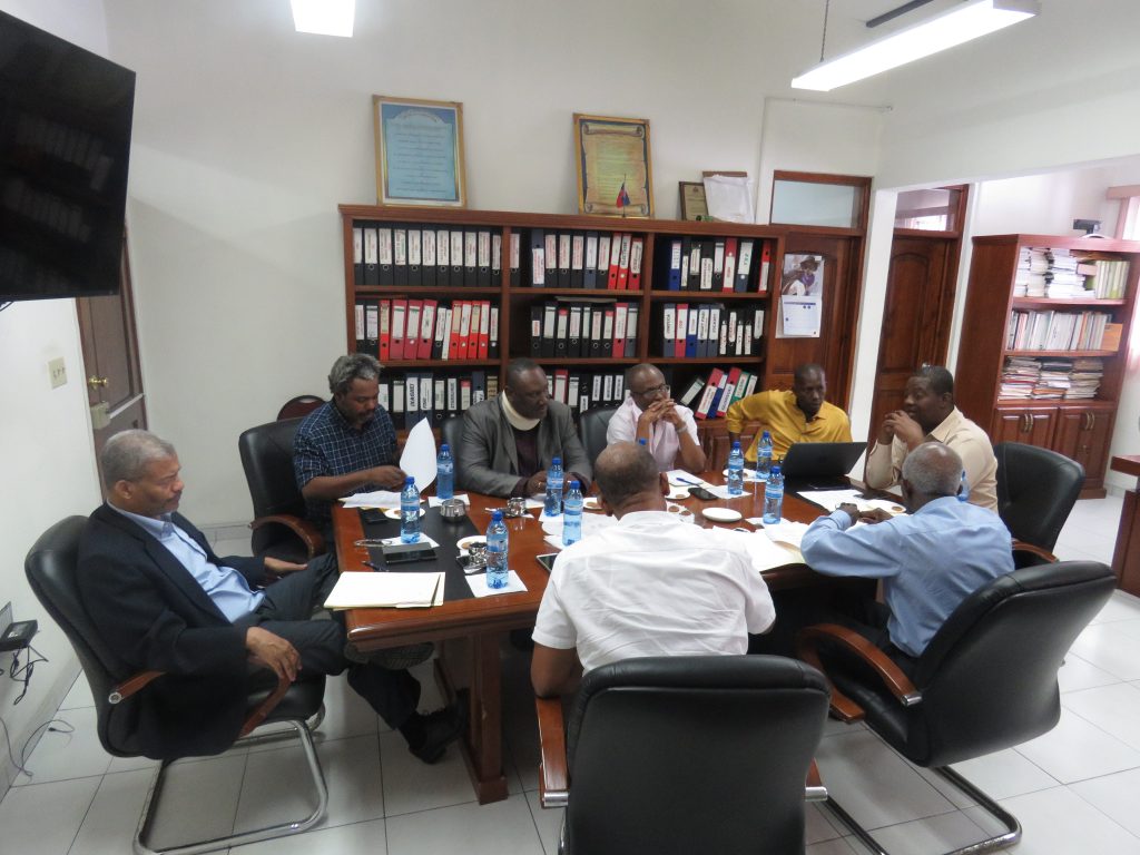 Lancement des travaux du comité de suivi de l’accord signé le lundi 29 octobre 2018 entre l’Université d’Etat d’Haïti (UEH) et la Fédération Nationale des Maires d’Haïti