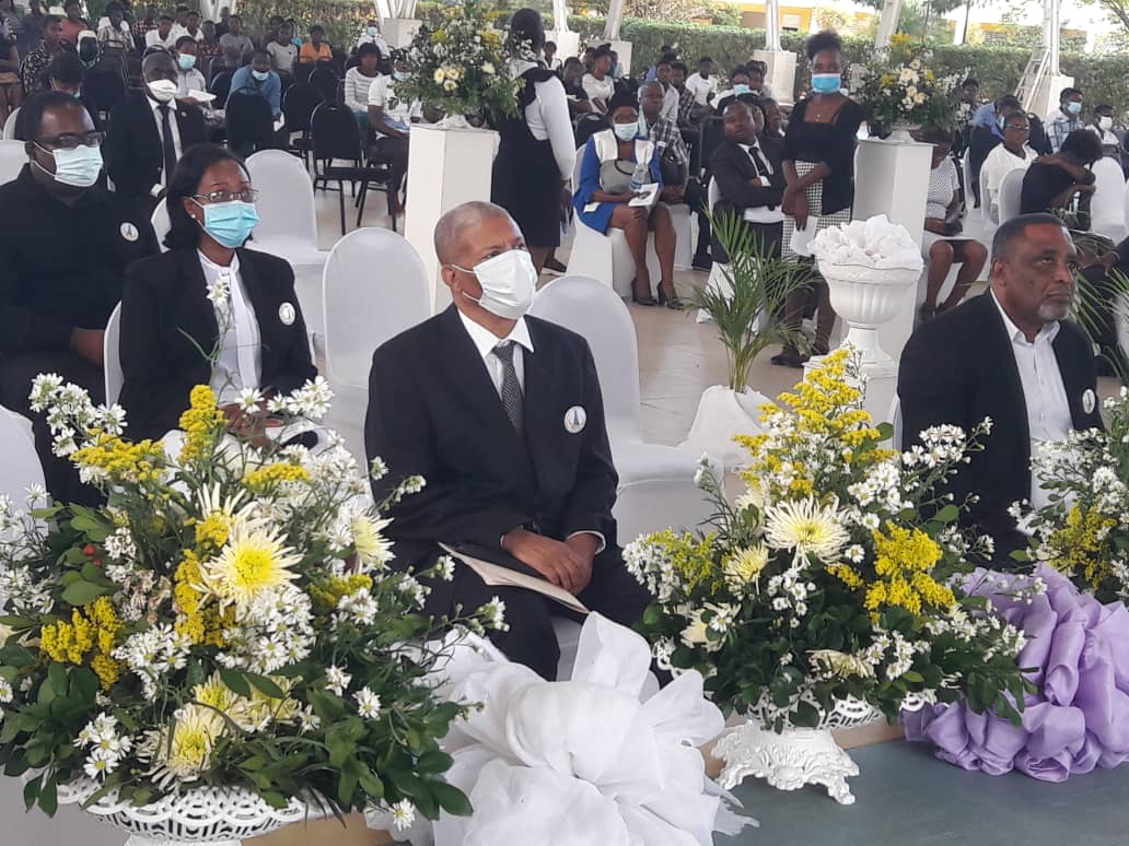 Diskou rektè Inivèsite Leta Dayiti Fritz Deshommes nan fineray Dr Audalbert Bien-Aimé, Prezidan Kanpis Henry Christophe nan Limonad