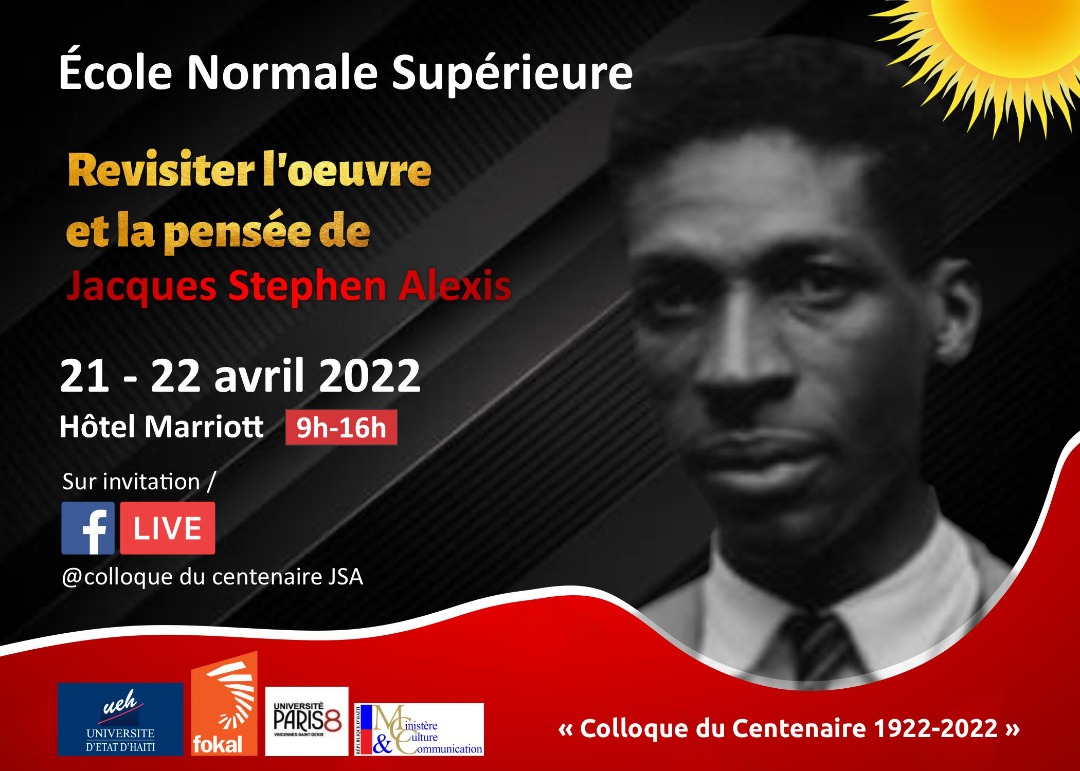 Programme du Colloque international du centenaire de Jacques Stephen Alexis (1922-2022)