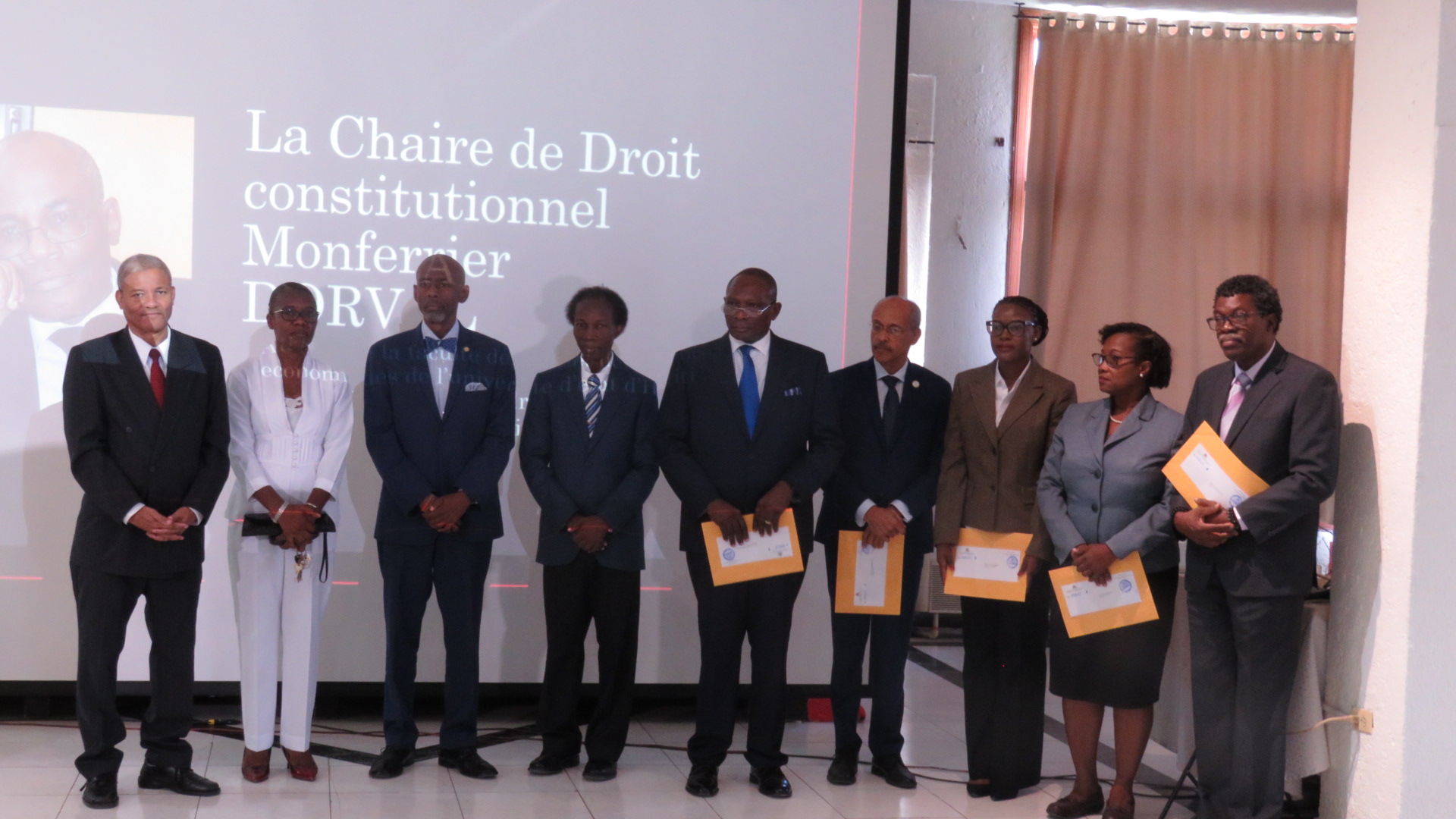 UEH : Inauguration de  la Chaire de Droit constitutionnel  Monferrier Dorval